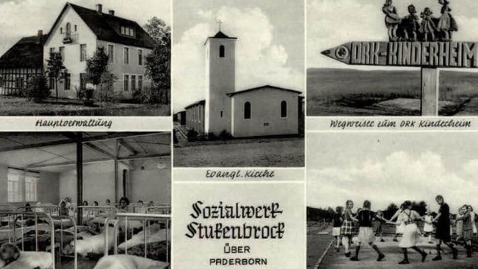 Alte Postkarte aus dem Sozialwerk Stukenbrock